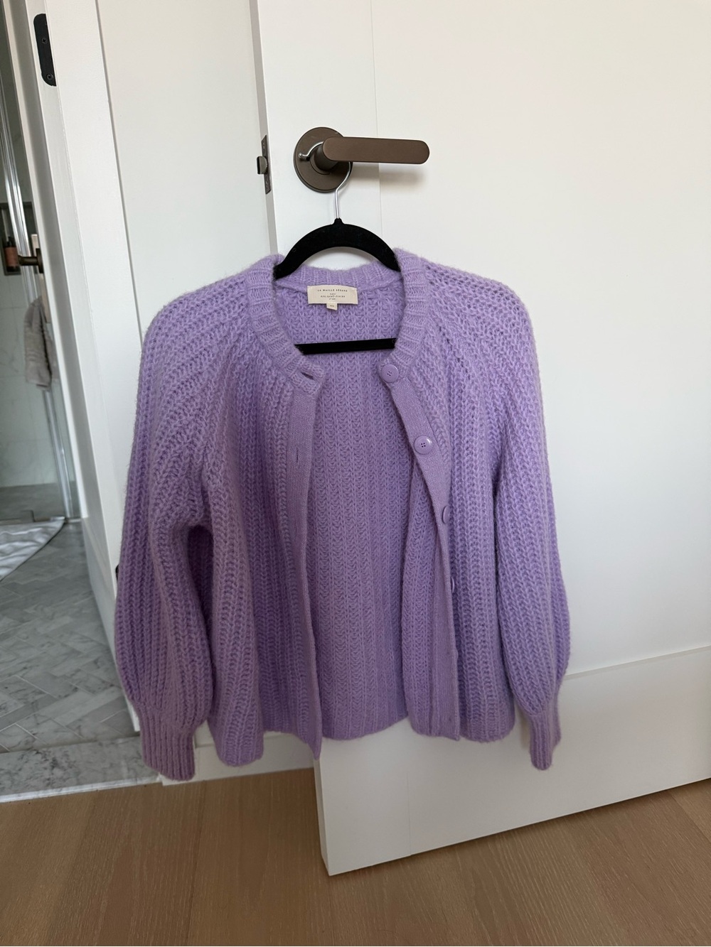 XS Lilac Sezane Emile Cardigan